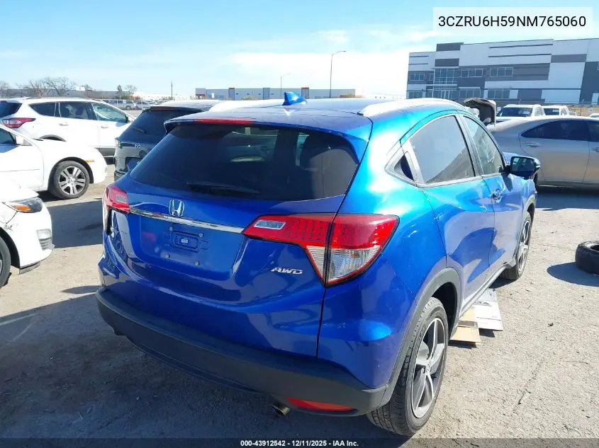 3CZRU6H59NM765060 2022 Honda Hr-V Awd Ex