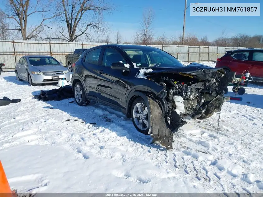 3CZRU6H31NM761857 2022 Honda Hr-V Awd Lx