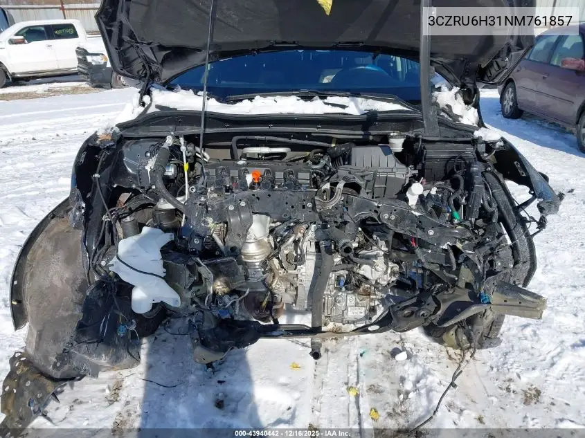 3CZRU6H31NM761857 2022 Honda Hr-V Awd Lx