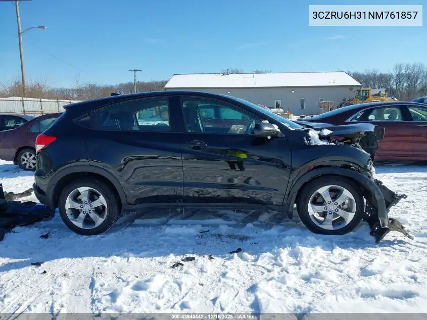 3CZRU6H31NM761857 2022 Honda Hr-V Awd Lx