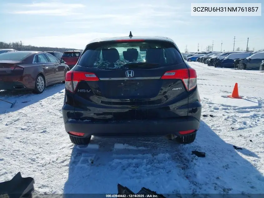 3CZRU6H31NM761857 2022 Honda Hr-V Awd Lx
