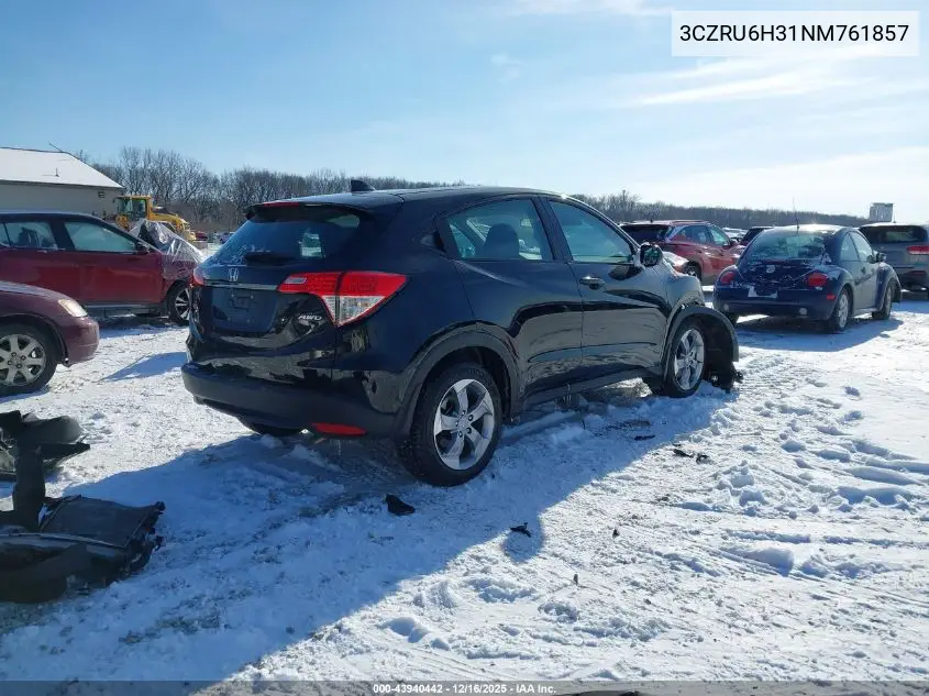 3CZRU6H31NM761857 2022 Honda Hr-V Awd Lx