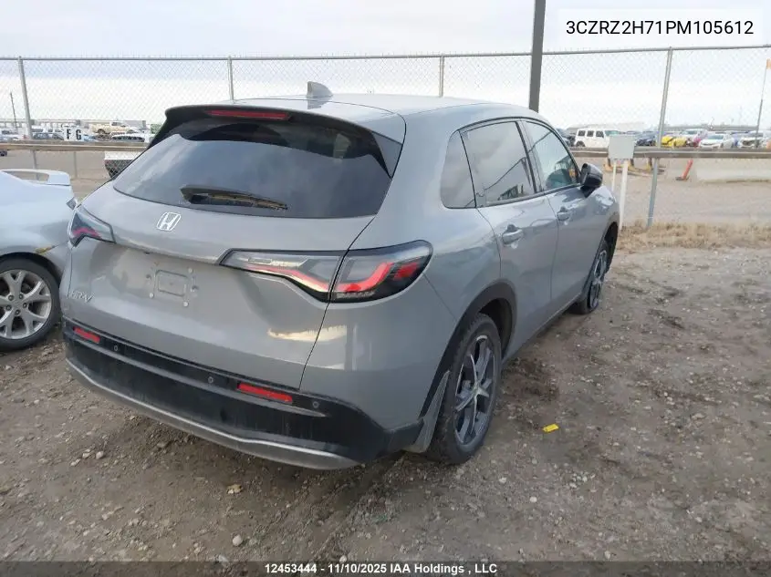 3CZRZ2H71PM105612 2023 Honda Hr-V Exl