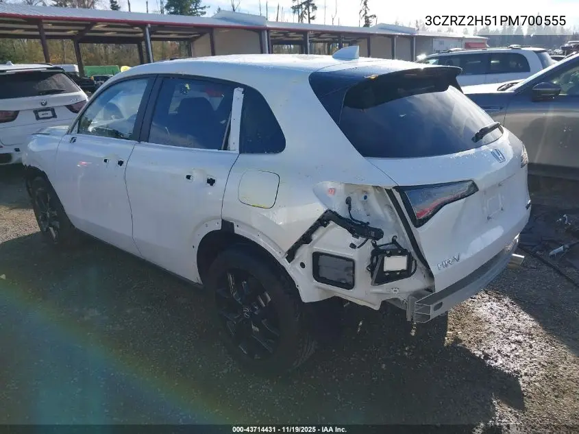 3CZRZ2H51PM700555 2023 Honda Hr-V Awd Sport