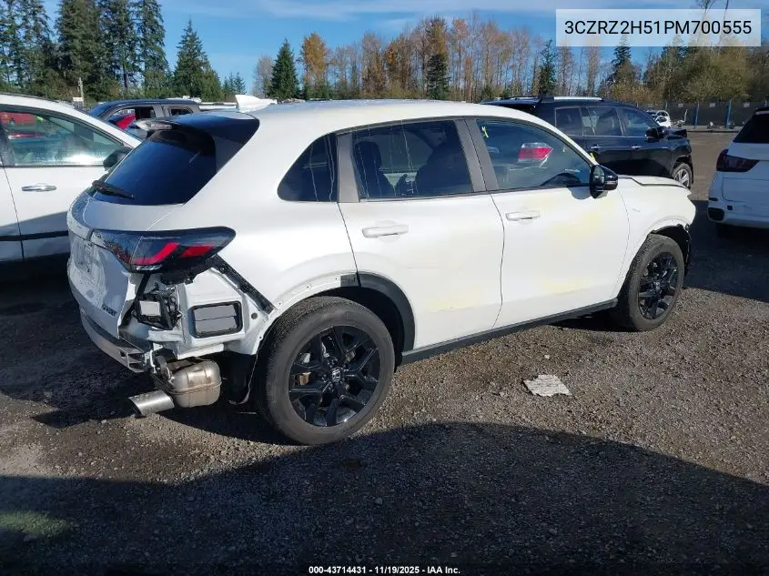 3CZRZ2H51PM700555 2023 Honda Hr-V Awd Sport