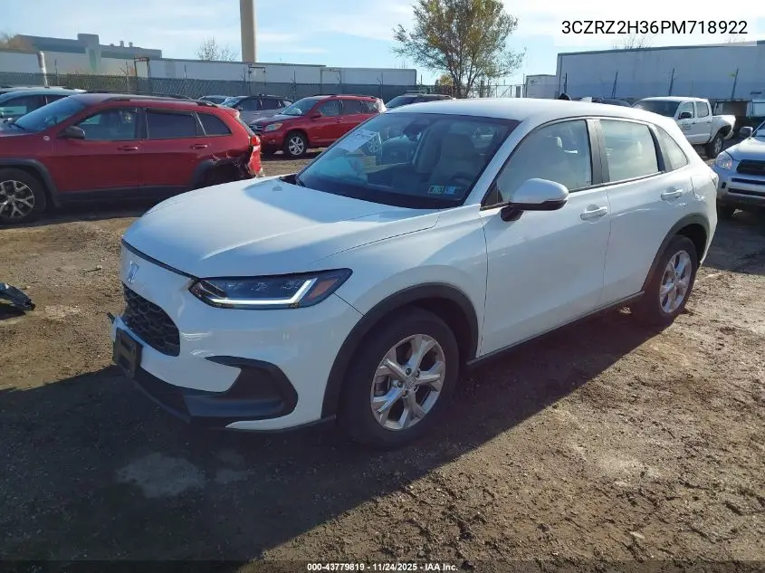 3CZRZ2H36PM718922 2023 Honda Hr-V Awd Lx