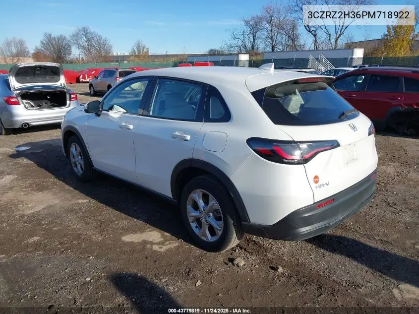 3CZRZ2H36PM718922 2023 Honda Hr-V Awd Lx