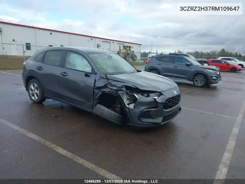 3CZRZ2H37RM109647 2024 Honda Hr-V Lx