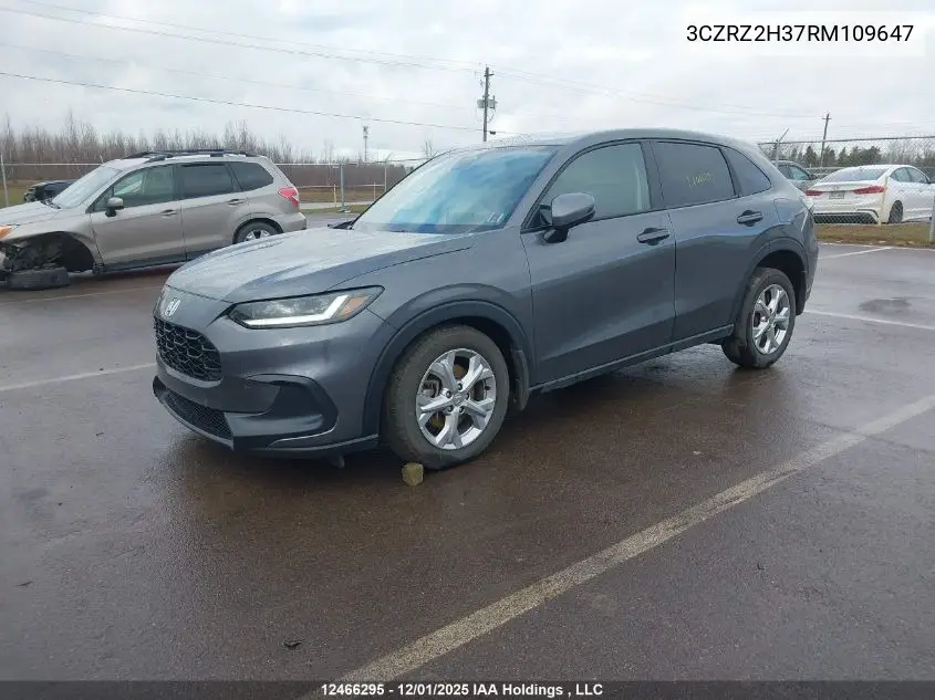 3CZRZ2H37RM109647 2024 Honda Hr-V Lx
