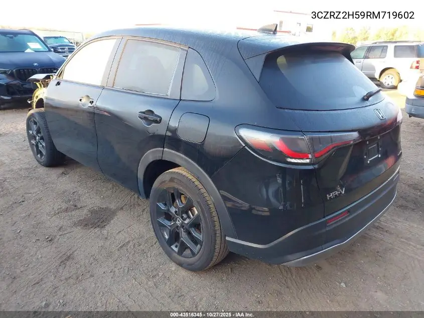 3CZRZ2H59RM719602 2024 Honda Hr-V Awd Sport/Awd Sport W/O Bsi