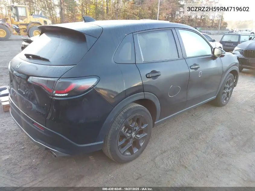 3CZRZ2H59RM719602 2024 Honda Hr-V Awd Sport/Awd Sport W/O Bsi
