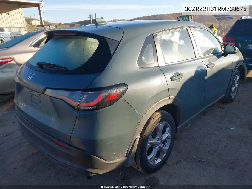 3CZRZ2H31RM738675 2024 Honda Hr-V Awd Lx