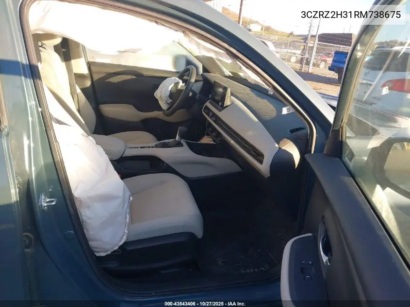 3CZRZ2H31RM738675 2024 Honda Hr-V Awd Lx