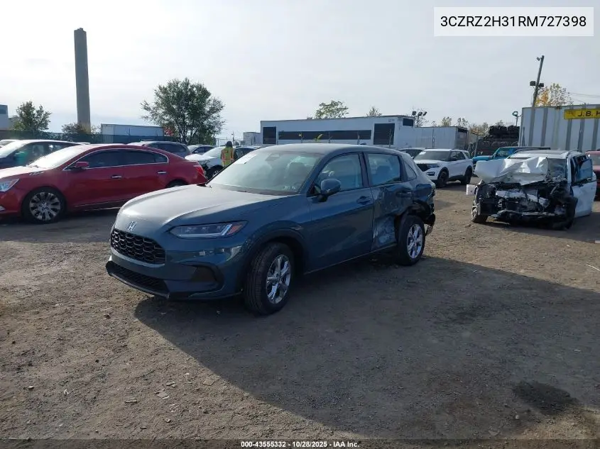 3CZRZ2H31RM727398 2024 Honda Hr-V Awd Lx