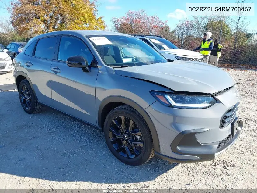 3CZRZ2H54RM703467 2024 Honda Hr-V Awd Sport/Awd Sport W/O Bsi