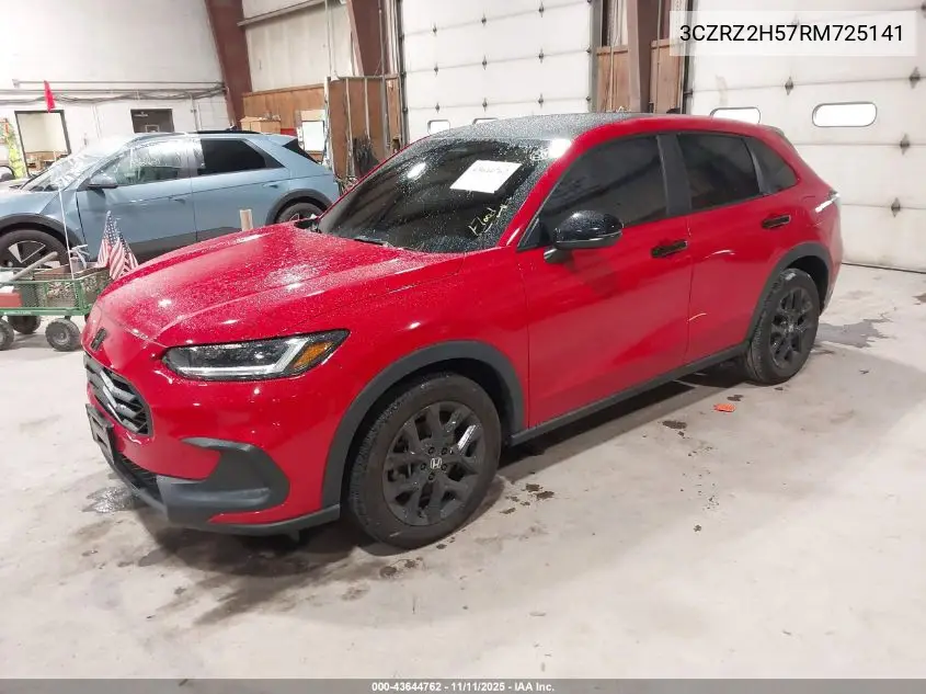 3CZRZ2H57RM725141 2024 Honda Hr-V Awd Sport/Awd Sport W/O Bsi