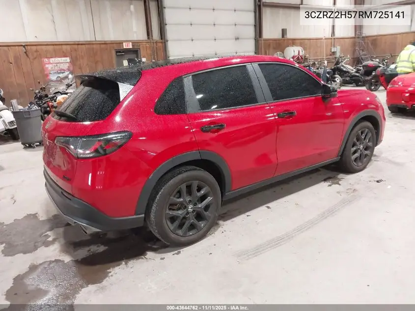 3CZRZ2H57RM725141 2024 Honda Hr-V Awd Sport/Awd Sport W/O Bsi