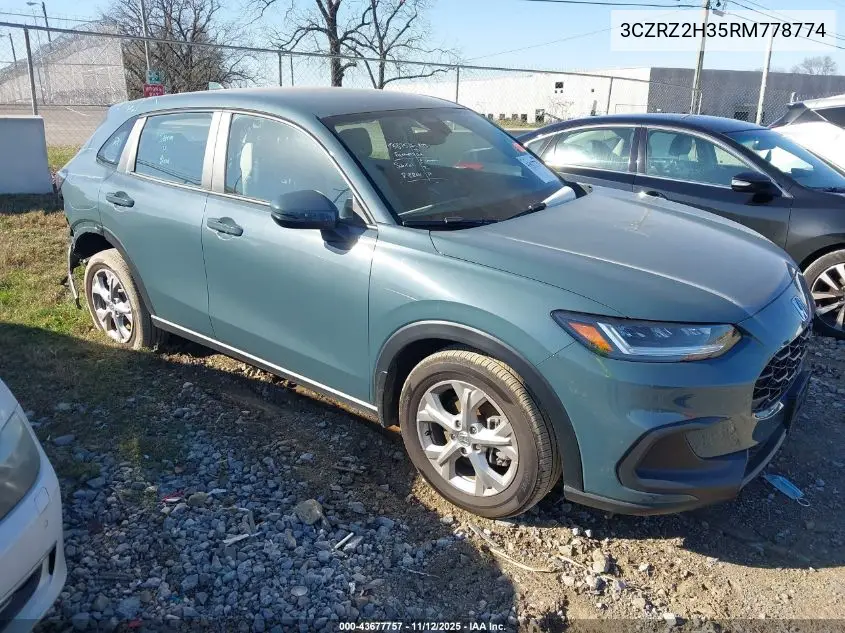 3CZRZ2H35RM778774 2024 Honda Hr-V Awd Lx