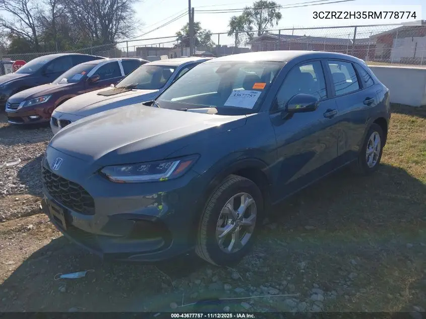 3CZRZ2H35RM778774 2024 Honda Hr-V Awd Lx