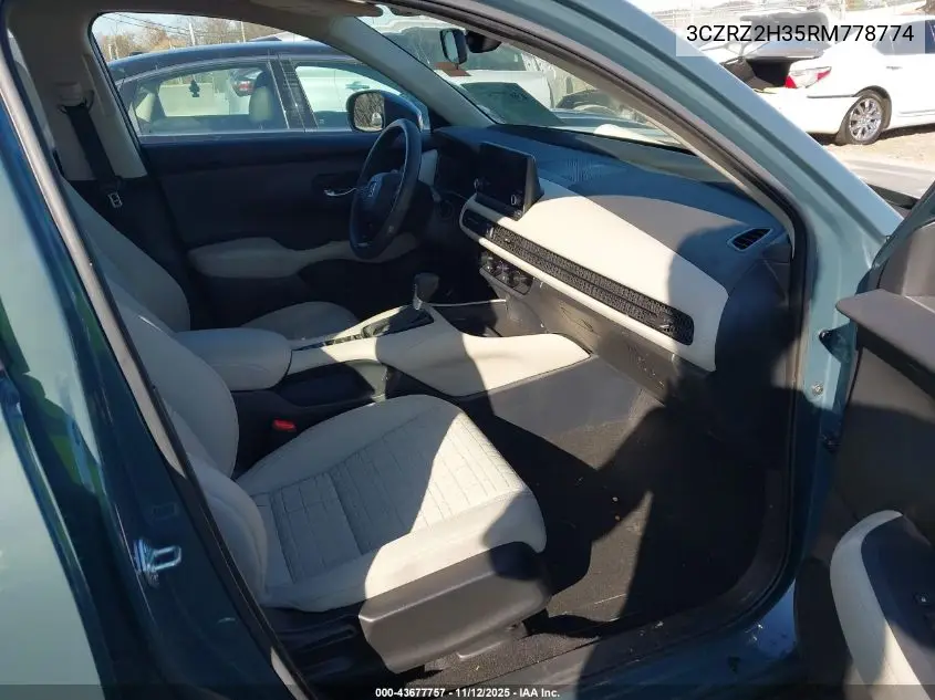 3CZRZ2H35RM778774 2024 Honda Hr-V Awd Lx