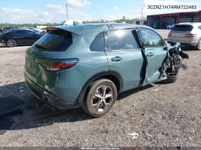 3CZRZ1H74RM722483 2024 Honda Hr-V 2Wd Ex-L/2Wd Ex-L W/O Bsi