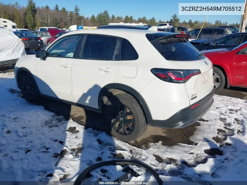 3CZRZ2H54RM705512 2024 Honda Hr-V Awd Sport/Awd Sport W/O Bsi