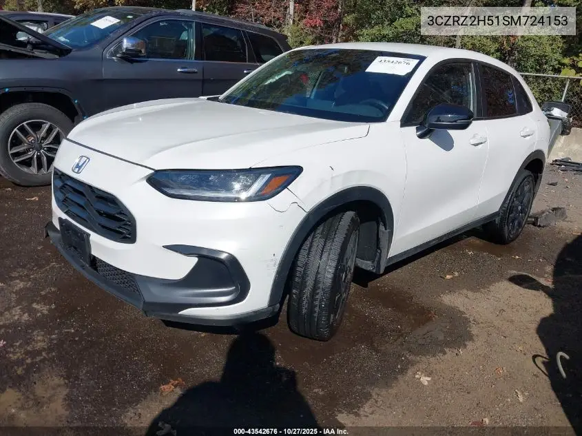 3CZRZ2H51SM724153 2025 Honda Hr-V Awd Sport