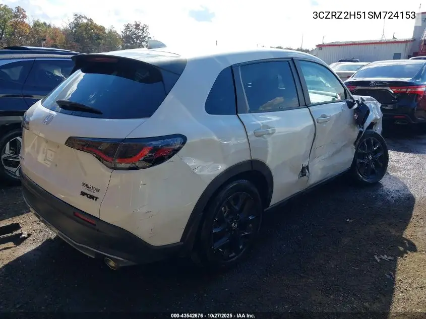 3CZRZ2H51SM724153 2025 Honda Hr-V Awd Sport