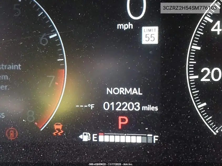 3CZRZ2H54SM776103 2025 Honda Hr-V Awd Sport