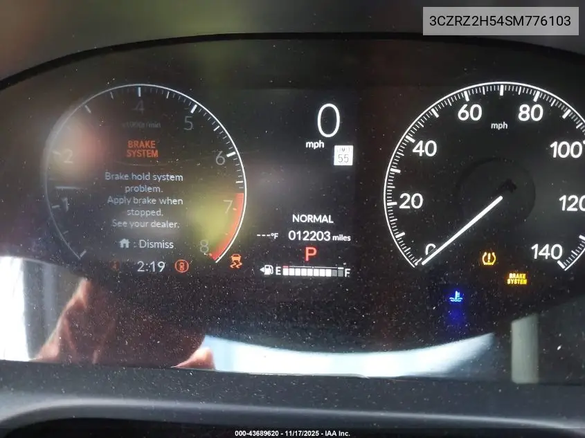 3CZRZ2H54SM776103 2025 Honda Hr-V Awd Sport