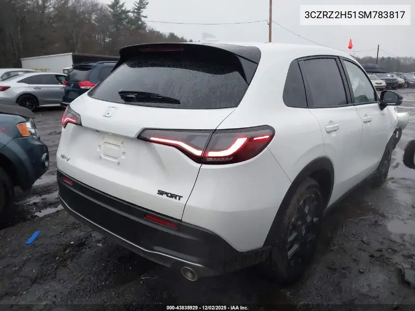 3CZRZ2H51SM783817 2025 Honda Hr-V Awd Sport