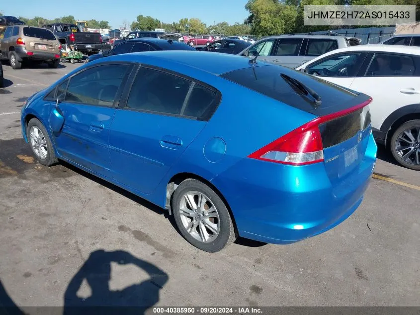 JHMZE2H72AS015433 2010 Honda Insight Ex