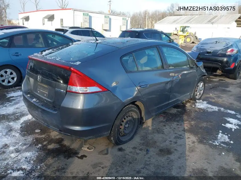 JHMZE2H51AS039575 2010 Honda Insight Lx