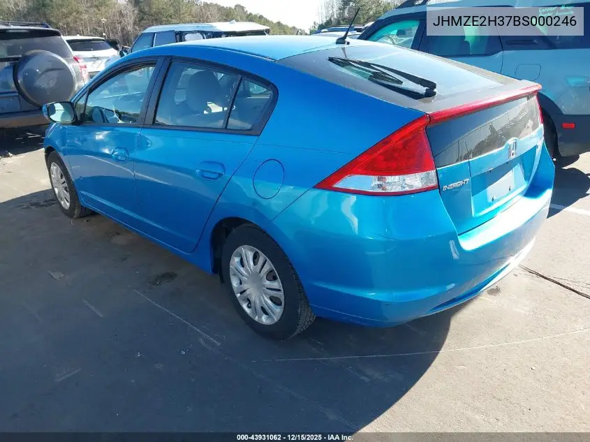 JHMZE2H37BS000246 2011 Honda Insight