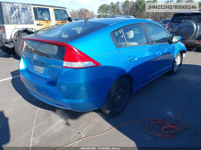 JHMZE2H37BS000246 2011 Honda Insight