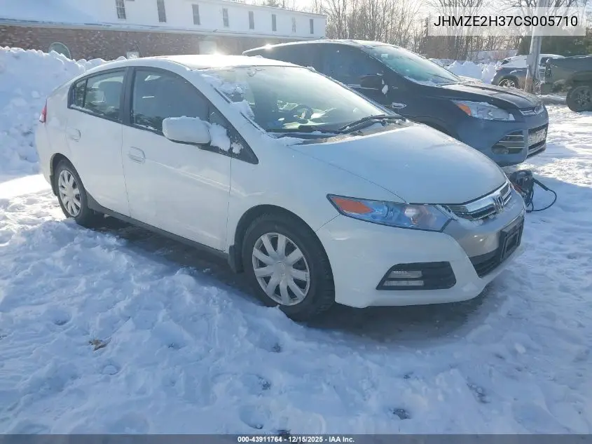 JHMZE2H37CS005710 2012 Honda Insight