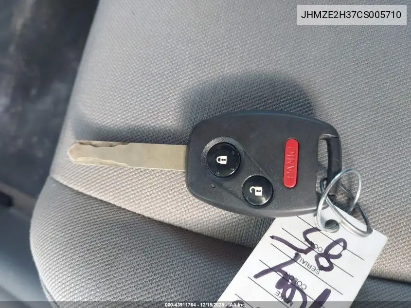JHMZE2H37CS005710 2012 Honda Insight