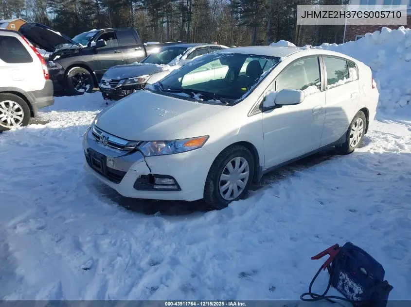 JHMZE2H37CS005710 2012 Honda Insight