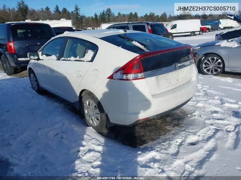 JHMZE2H37CS005710 2012 Honda Insight