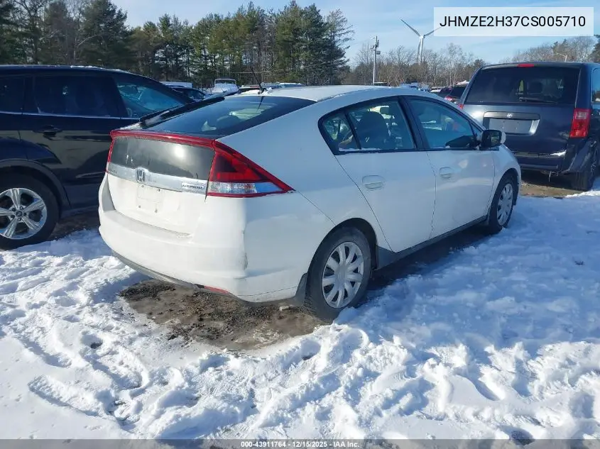 JHMZE2H37CS005710 2012 Honda Insight