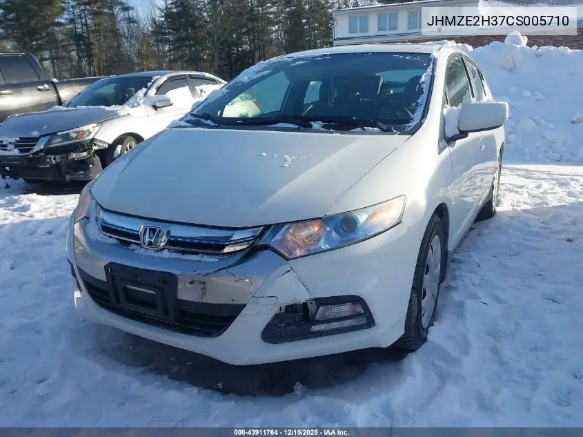 JHMZE2H37CS005710 2012 Honda Insight