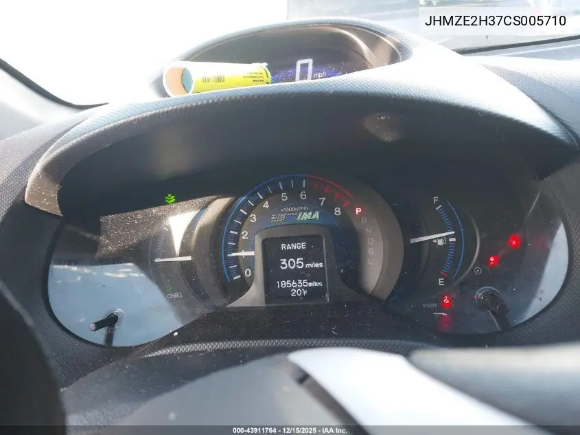 JHMZE2H37CS005710 2012 Honda Insight