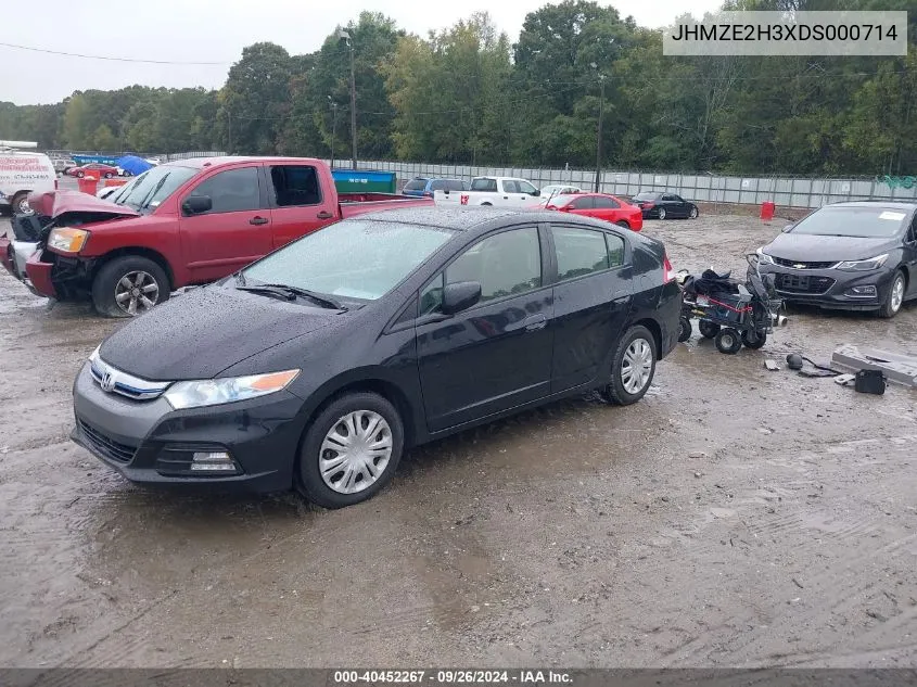 JHMZE2H3XDS000714 2013 Honda Insight