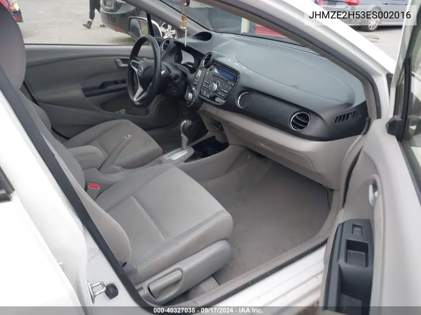 JHMZE2H53ES002016 2014 Honda Insight Lx