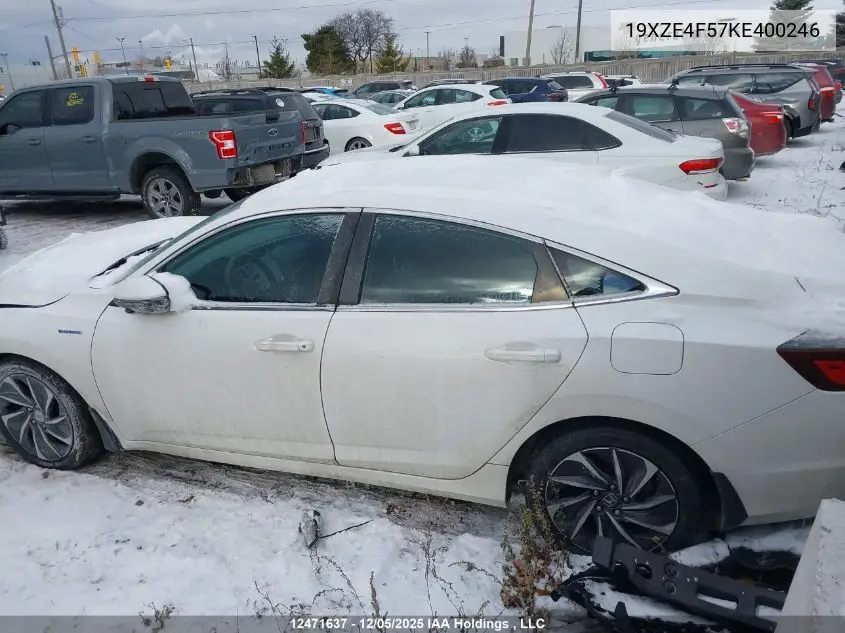 19XZE4F57KE400246 2019 Honda Insight