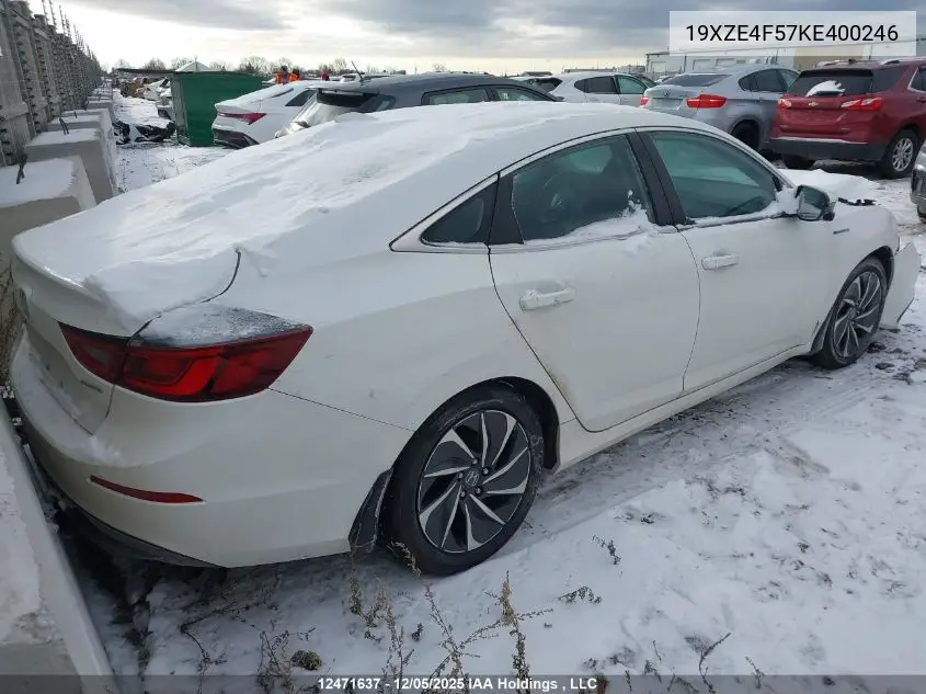 19XZE4F57KE400246 2019 Honda Insight