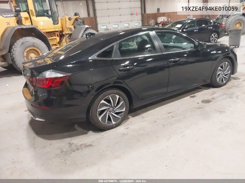 19XZE4F94KE010059 2019 Honda Insight Touring
