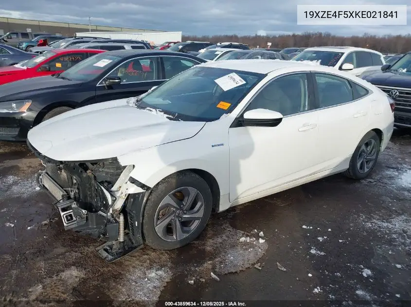 19XZE4F5XKE021841 2019 Honda Insight Ex