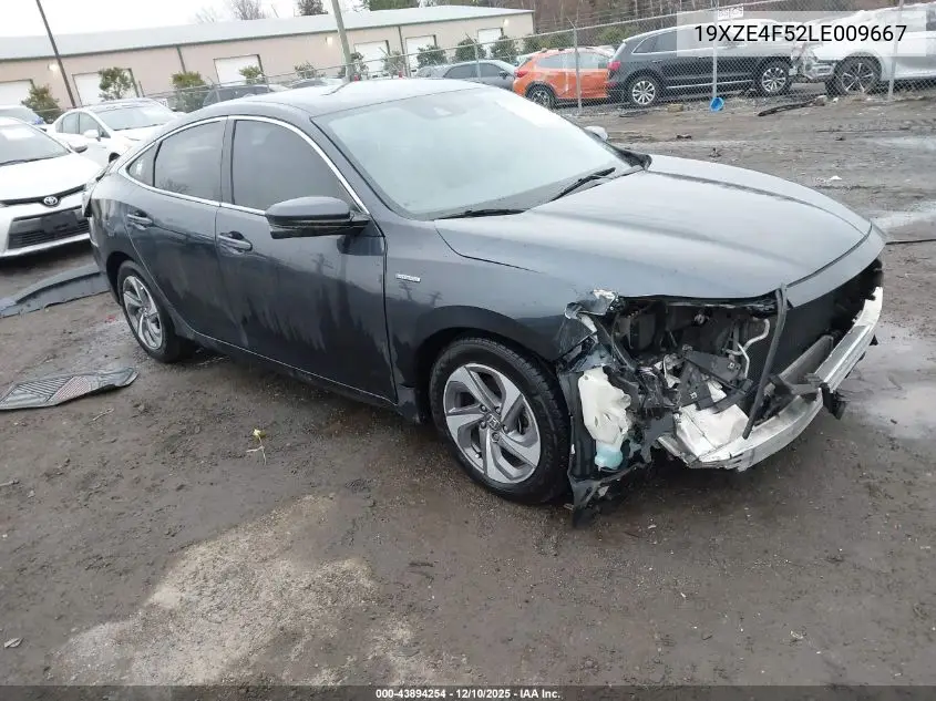 19XZE4F52LE009667 2020 Honda Insight Ex