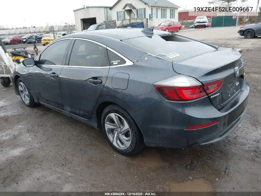 19XZE4F52LE009667 2020 Honda Insight Ex